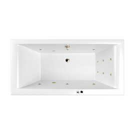 ГИДРОМАССАЖНАЯ АКРИЛОВАЯ ВАННА WHITECROSS SAVIA DUO 170X80 "LINE" (БРОНЗА)