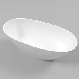 ВАННА ИЗ ИСКУССТВЕННОГО КАМНЯ WHITECROSS ONYX B 160X75 (БЕЛЫЙ ГЛЯНЕЦ)