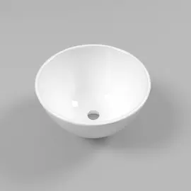 РАКОВИНА НАКЛАДНАЯ WHITECROSS AMETHYST D=50 (БЕЛЫЙ ГЛЯНЕЦ)