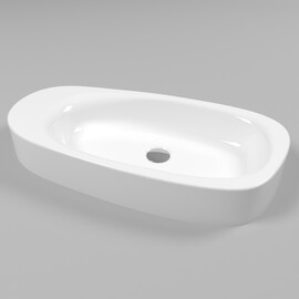 РАКОВИНА НАКЛАДНАЯ WHITECROSS MOONSTONE F 70X35 (БЕЛЫЙ ГЛЯНЕЦ)