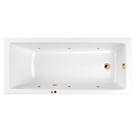 ГИДРОМАССАЖНАЯ АКРИЛОВАЯ ВАННА WHITECROSS WAVE 160X70 "SOFT" (ЗОЛОТО)