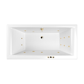 ГИДРОМАССАЖНАЯ АКРИЛОВАЯ ВАННА WHITECROSS SAVIA DUO 170X80 "SMART" (ЗОЛОТО)
