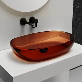 РАКОВИНА НАКЛАДНАЯ ПРОЗРАЧНАЯ ABBER KRISTALL AT2805OPAL