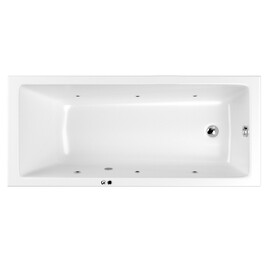 ГИДРОМАССАЖНАЯ АКРИЛОВАЯ ВАННА WHITECROSS WAVE 160X70 "SOFT" (ХРОМ)