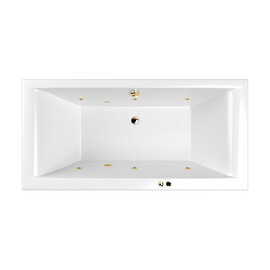 ГИДРОМАССАЖНАЯ АКРИЛОВАЯ ВАННА WHITECROSS SAVIA DUO 170X80 "SOFT" (ЗОЛОТО)