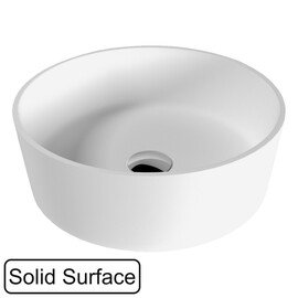 РАКОВИНА НАКЛАДНАЯ WHITECROSS AGATE D=40,5 (БЕЛЫЙ МАТ)