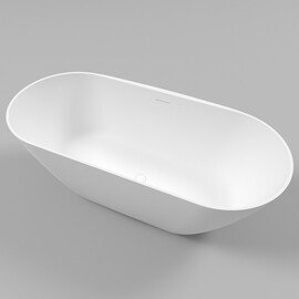 ВАННА ИЗ ИСКУССТВЕННОГО КАМНЯ WHITECROSS CORAL X 170X77 (БЕЛЫЙ МАТ)