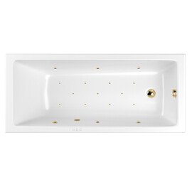 ГИДРОМАССАЖНАЯ АКРИЛОВАЯ ВАННА WHITECROSS WAVE 160X80 "RELAX" (ЗОЛОТО)