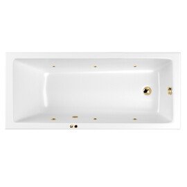ГИДРОМАССАЖНАЯ АКРИЛОВАЯ ВАННА WHITECROSS WAVE 160X80 "SOFT" (ЗОЛОТО)