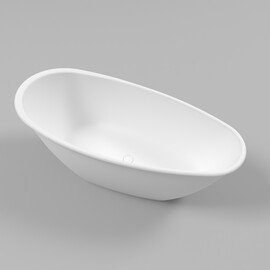 ВАННА ИЗ ИСКУССТВЕННОГО КАМНЯ WHITECROSS SPINEL B 155X73 (БЕЛЫЙ МАТ)