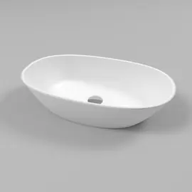 РАКОВИНА НАКЛАДНАЯ WHITECROSS AMAZON 60X35 (БЕЛЫЙ МАТ)