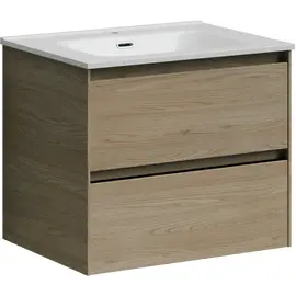 ТУМБА ПОДВЕСНАЯ SANCOS CENTO 590Х450Х500, C ДВУМЯ ЯЩИКАМИ ОСНАЩЕННЫМИ ДОВОДЧИКАМИ, КАРПАТСКАЯ ЕЛЬ, АРТ. CN60KE