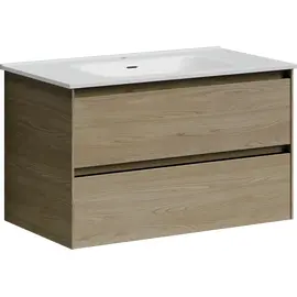 ТУМБА ПОДВЕСНАЯ SANCOS CENTO 790Х450Х500, C ДВУМЯ ЯЩИКАМИ ОСНАЩЕННЫМИ ДОВОДЧИКАМИ,КАРПАТСКАЯ ЕЛЬ, АРТ. CN80KE