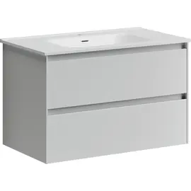 ТУМБА ПОДВЕСНАЯ SANCOS CENTO 790Х450Х500, C ДВУМЯ ЯЩИКАМИ ОСНАЩЕННЫМИ ДОВОДЧИКАМИ, БЕЛЫЙ ГЛЯНЕЦ, АРТ. CN80W