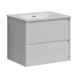 ТУМБА ПОДВЕСНАЯ SANCOS LIBRA 590Х450Х500, C ДВУМЯ ЯЩИКАМИ ОСНАЩЕННЫМИ ДОВОДЧИКАМИ, БЕЛЫЙ ГЛЯНЕЦ , АРТ. LB60W