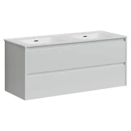 ТУМБА ПОДВЕСНАЯ SANCOS LIBRA 1190Х450Х500, C ДВУМЯ ЯЩИКАМИ ОСНАЩЕННЫМИ ДОВОДЧИКАМИ, БЕЛЫЙ ГЛЯНЕЦ , АРТ. LB120-2W