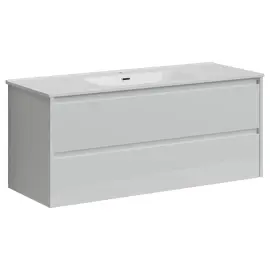 ТУМБА ПОДВЕСНАЯ SANCOS LIBRA 1190Х450Х500, C ДВУМЯ ЯЩИКАМИ ОСНАЩЕННЫМИ ДОВОДЧИКАМИ, БЕЛЫЙ ГЛЯНЕЦ , АРТ. LB120-1W