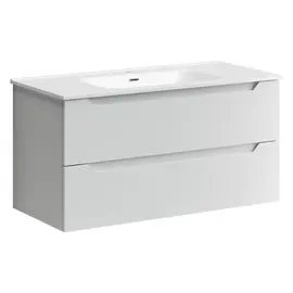 Тумба подвесная SANCOS Norma 2.0 990х450х500, c двумя ящиками оснащенными доводчиками, белый глянец , арт. NR2.100W купить за 23900 руб.