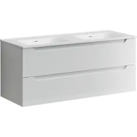 Тумба подвесная SANCOS Norma 2.0 1190х450х500, c двумя ящиками оснащенными доводчиками, белый глянец , арт. NR2.120-2W купить за 27900 руб.