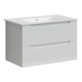 ТУМБА ПОДВЕСНАЯ SANCOS NORMA 2.0 790Х450Х500, C ДВУМЯ ЯЩИКАМИ ОСНАЩЕННЫМИ ДОВОДЧИКАМИ, БЕЛЫЙ ГЛЯНЕЦ , АРТ. NR2.080W