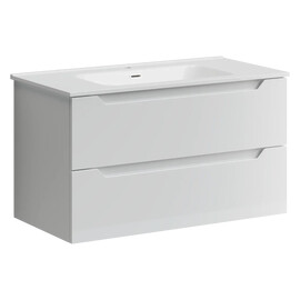 ТУМБА ПОДВЕСНАЯ SANCOS NORMA 2.0 890Х450Х500, C ДВУМЯ ЯЩИКАМИ ОСНАЩЕННЫМИ ДОВОДЧИКАМИ, БЕЛЫЙ ГЛЯНЕЦ , АРТ. NR2.090W