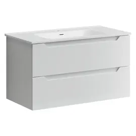 ТУМБА ПОДВЕСНАЯ SANCOS NORMA 2.0 890Х450Х500, C ДВУМЯ ЯЩИКАМИ ОСНАЩЕННЫМИ ДОВОДЧИКАМИ, БЕЛЫЙ ГЛЯНЕЦ , АРТ. NR2.090W