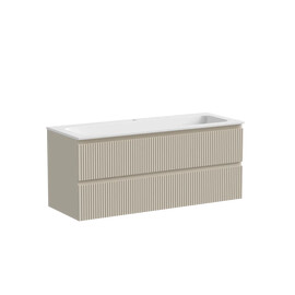 ТУМБА ПОДВЕСНАЯ SANCOS SNOB R 1195Х445Х500, C ДВУМЯ ЯЩИКАМИ ОСНАЩЕННЫМИ ДОВОДЧИКАМИ, BEIGE SOFT, АРТ.SNR120CE