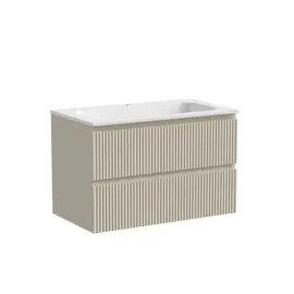 ТУМБА ПОДВЕСНАЯ SANCOS SNOB R 790Х445Х500, C ДВУМЯ ЯЩИКАМИ ОСНАЩЕННЫМИ ДОВОДЧИКАМИ, BEIGE SOFT , АРТ.SNR80CE