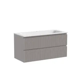 ТУМБА ПОДВЕСНАЯ SANCOS SNOB R 995Х445Х500, C ДВУМЯ ЯЩИКАМИ ОСНАЩЕННЫМИ ДОВОДЧИКАМИ, DOHA SOFT, АРТ.SNR100SM