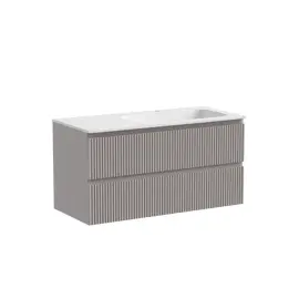 ТУМБА ПОДВЕСНАЯ SANCOS SNOB R ПРАВАЯ 995Х445Х500, C ДВУМЯ ЯЩИКАМИ ОСНАЩЕННЫМИ ДОВОДЧИКАМИ, DOHA SOFT, АРТ.SNR100RSM