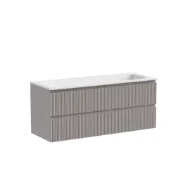 ТУМБА ПОДВЕСНАЯ SANCOS SNOB R 1195Х445Х500, C ДВУМЯ ЯЩИКАМИ ОСНАЩЕННЫМИ ДОВОДЧИКАМИ, DOHA SOFT, АРТ.SNR120SM