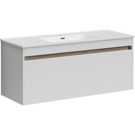 ТУМБА ПОДВЕСНАЯ SANCOS SMART 1190Х450Х500, C ДВУМЯ ЯЩИКАМИ ОСНАЩЕННЫМИ ДОВОДЧИКАМИ, БЕЛЫЙ ГЛЯНЕЦ , АРТ. SM120-1W