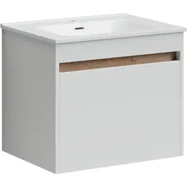 ТУМБА ПОДВЕСНАЯ SANCOS SMART 590Х450Х500, C ДВУМЯ ЯЩИКАМИ ОСНАЩЕННЫМИ ДОВОДЧИКАМИ, БЕЛЫЙ ГЛЯНЕЦ , АРТ. SM60W