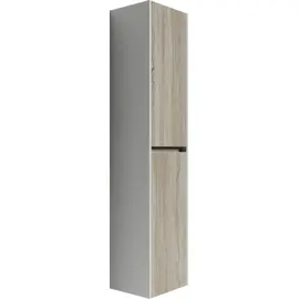 ШКАФ-ПЕНАЛ SANCOS SMART ПОДВЕСНОЙ ДУБ БАРДОЛИНО/БЕЛЫЙ, 350Х300Х1600 ММ, АРТ. PSM35E
