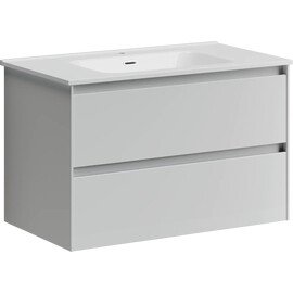 ТУМБА ПОДВЕСНАЯ SANCOS CENTO 790Х450Х500, C ДВУМЯ ЯЩИКАМИ ОСНАЩЕННЫМИ ДОВОДЧИКАМИ, БЕЛЫЙ ГЛЯНЕЦ, АРТ. CN80W