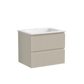 ТУМБА ПОДВЕСНАЯ SANCOS SNOB R 590Х445Х500, C ДВУМЯ ЯЩИКАМИ ОСНАЩЕННЫМИ ДОВОДЧИКАМИ, BEIGE SOFT , АРТ.SNR60CE