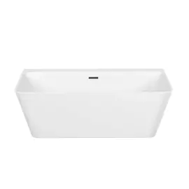 ВАННА АКРИЛОВАЯ ОТДЕЛЬНОСТОЯЩАЯ SANCOS SQUARE 170X75X58, БЕЛАЯ