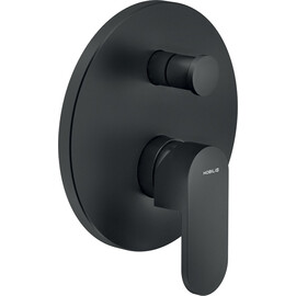 СМЕСИТЕЛЬ ДЛЯ ВАННОЙ И ДУША NOBILI UP UP94100/EBM VELVET BLACK ВНЕШНЯЯ ЧАСТЬ, МАТОВЫЙ ЧЕРНЫЙ