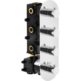 ТЕРМОСТАТИЧЕСКИЙ СМЕСИТЕЛЬ ДЛЯ ДУША NOBILI PLUS WE00103/TCR 3 ВЫХОДА, ВНЕШНЯЯ ЧАСТЬ