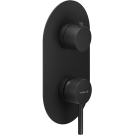 СМЕСИТЕЛЬ ДЛЯ ВАННЫ И ДУША NOBILI WE81102/TBM ВНЕШНЯЯ ЧАСТЬ, 2 РЕЖИМА, МАТОВЫЙ ЧЕРНЫЙ