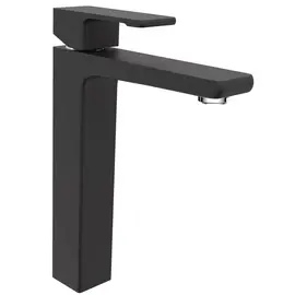 СМЕСИТЕЛЬ KAISER ELITE ДЛЯ РАКОВИНЫ ВЫСОКИЙ ХРОМ ЧЕРНЫЙ