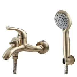 СМЕСИТЕЛЬ KAISER COMBA ДЛЯ ВАННЫ С ДУШЕМ БРОНЗА