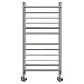 ПОЛОТЕНЦЕСУШИТЕЛЬ ВОДЯНОЙ POINT АВРОРА ПРЕМИУМ PN10148SP П11 400X800 С ПОЛКОЙ, ХРОМ