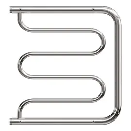 ПОЛОТЕНЦЕСУШИТЕЛЬ ВОДЯНОЙ POINT PN25555P 500X500 ФОКСТРОТ С ПОЛКОЙ, ХРОМ