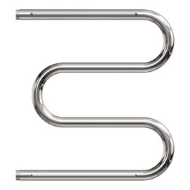 ПОЛОТЕНЦЕСУШИТЕЛЬ ВОДЯНОЙ POINT PN38555P 500X500 М-ОБРАЗНЫЙ (1") С ПОЛКОЙ, ХРОМ