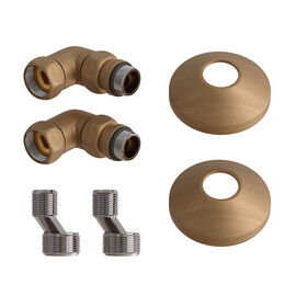 КОМПЛЕКТ ПОДКЛЮЧЕНИЯ ДЛЯ ПОЛОТЕНЦЕСУШИТЕЛЯ POINT PN93412BR 3/4 Х 1/2 ГШ СО СГОНОМ, БРОНЗА