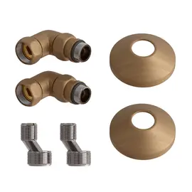 КОМПЛЕКТ ПОДКЛЮЧЕНИЯ ДЛЯ ПОЛОТЕНЦЕСУШИТЕЛЯ POINT PN93412BR 3/4 Х 1/2 ГШ СО СГОНОМ, БРОНЗА