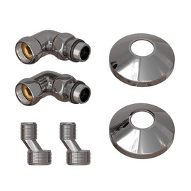 КОМПЛЕКТ ПОДКЛЮЧЕНИЯ ДЛЯ ПОЛОТЕНЦЕСУШИТЕЛЯ POINT PN93412 3/4 Х 1/2 ГШ СО СГОНОМ, ХРОМ