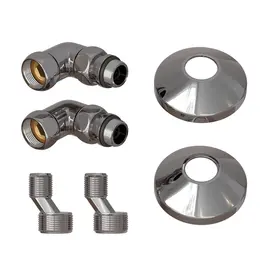 КОМПЛЕКТ ПОДКЛЮЧЕНИЯ ДЛЯ ПОЛОТЕНЦЕСУШИТЕЛЯ POINT PN93412 3/4 Х 1/2 ГШ СО СГОНОМ, ХРОМ