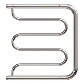 ПОЛОТЕНЦЕСУШИТЕЛЬ ВОДЯНОЙ POINT PN25555P 500X500 ФОКСТРОТ С ПОЛКОЙ, ХРОМ